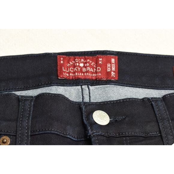 NEW Lucky Brand Charlie Super Skinny Jeans Denim Dark Wash Size 10/30 - Picture 6 of 8